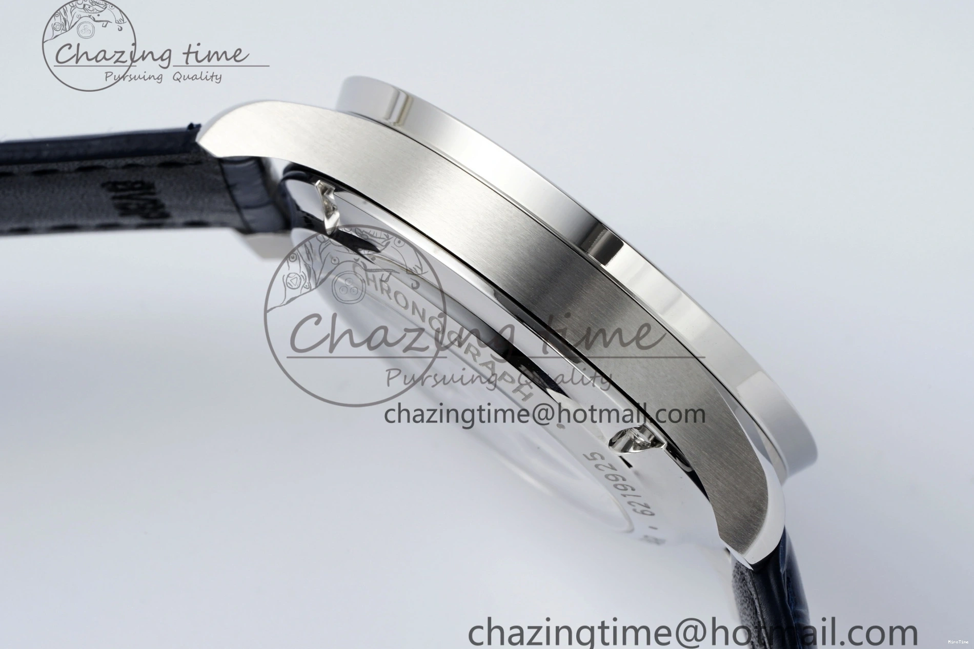 MIROTIME 0206 Portuguese Chrono IW371620 APSF 1:1 Best Edition White Blue Dial on Blue Leather Strap A MultiPurpose 7039